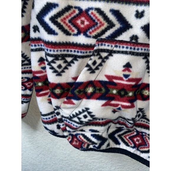 Western fleece sweater Aztec Tribal girls kid XS (1) 3/4 Zip country ranch farm - Picture 4 of 8
